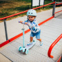 Dětská tříkolová koloběžka NILS Fun HLB1310 s LED fialová