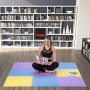 Ochranná puzzle podložka ONE Fitness MP10 žlutá-modrá-fialová