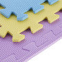 Ochranná puzzle podložka ONE Fitness MP10 žlutá-modrá-fialová
