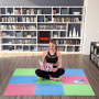 Ochranná puzzle podložka ONE Fitness MP10 zelená-modrá-červená