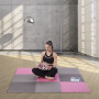 Ochranná puzzle podložka ONE Fitness MP10 růžovo-šedá